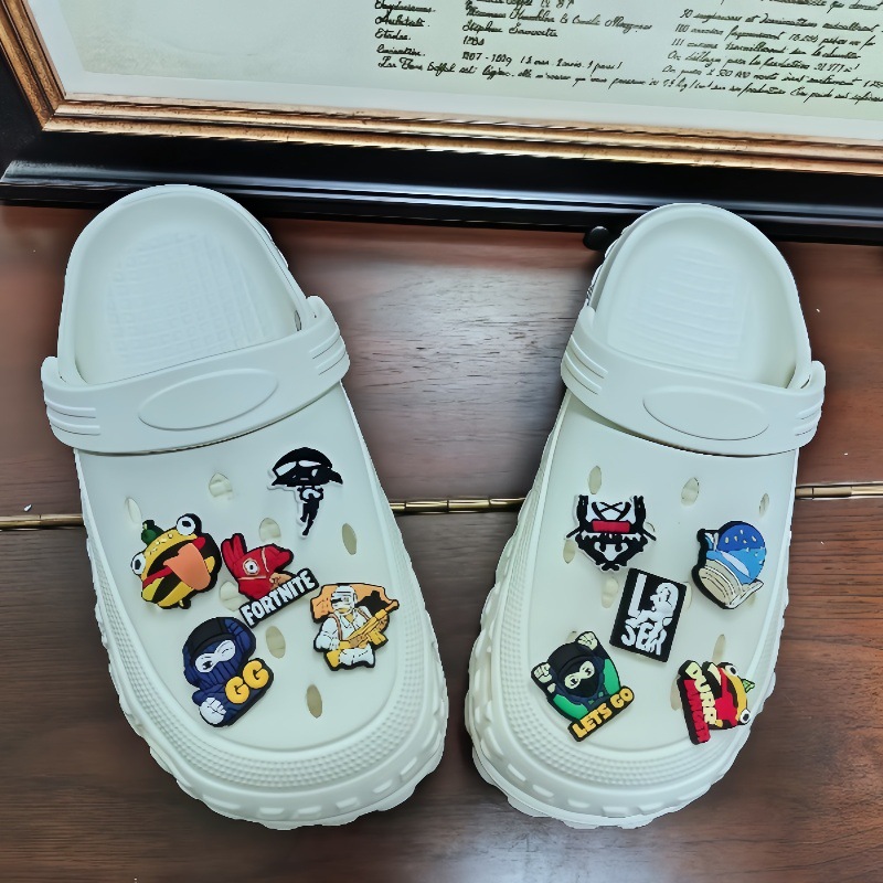(Трансграничная торговля), (Оптовые продажи), съемные тапочки в стиле Crocs, аксессуар из ПВХ