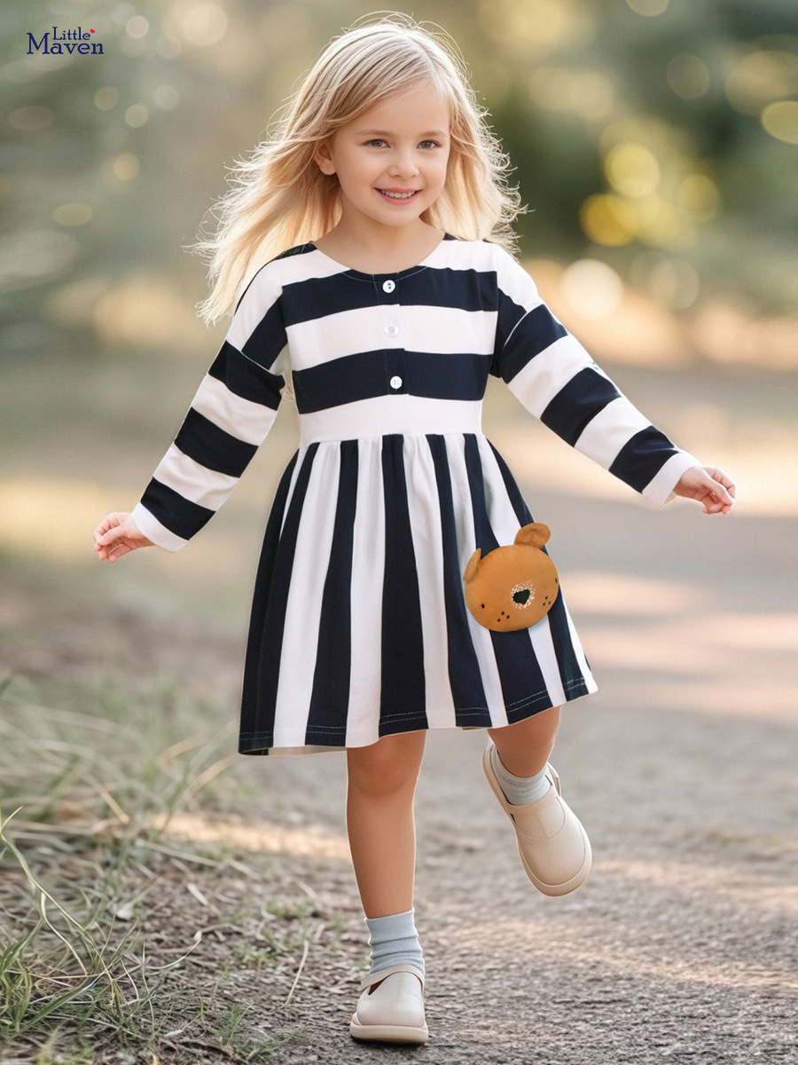 Little maven (Трансграничная торговля), (Оптовые продажи), осеннее милое платье, трехмерная кукла, европейский стиль