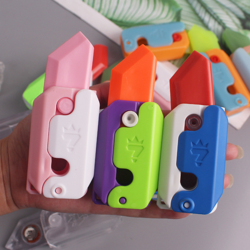 Ластик, светящийся складной нож, игрушка, 3D, антистресс