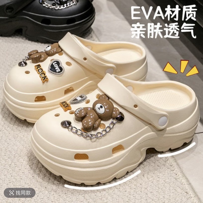 Тапочки в стиле Crocs для беременных, модные пляжные ультрамягкие босоножки, нескользящие женские женские тапочки, женский стиль, лето 2025 года, антибактериальная пропитка