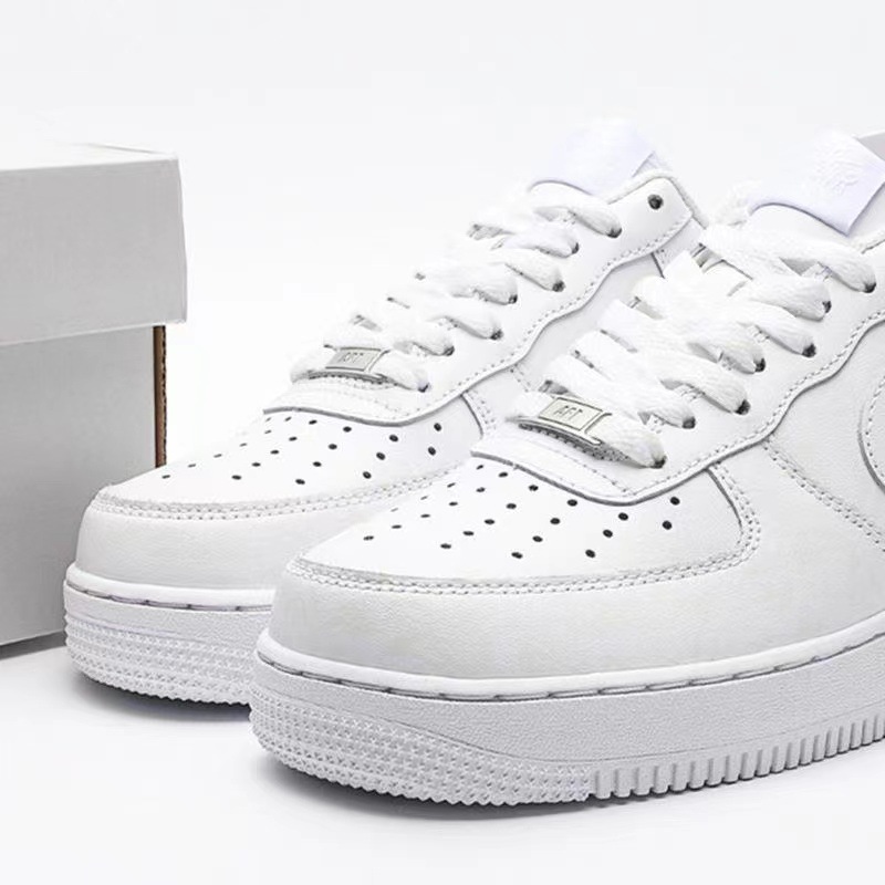 Nike Air Force 1, классические пшеничные кроссовки, низкие белые кеды