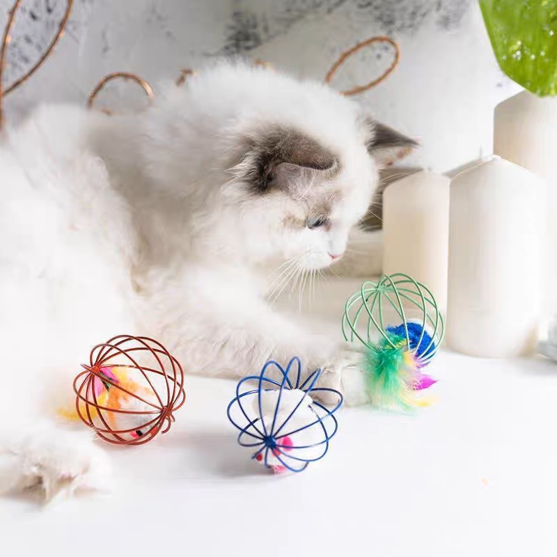 Игрушечная клетка для кошек, клетка для крыс, перьевой хвост, колокольчик, устойчивый к укусам крыс, палочка-дразнилка для кошек, конструкция, устойчивая к укусам домашних кошек