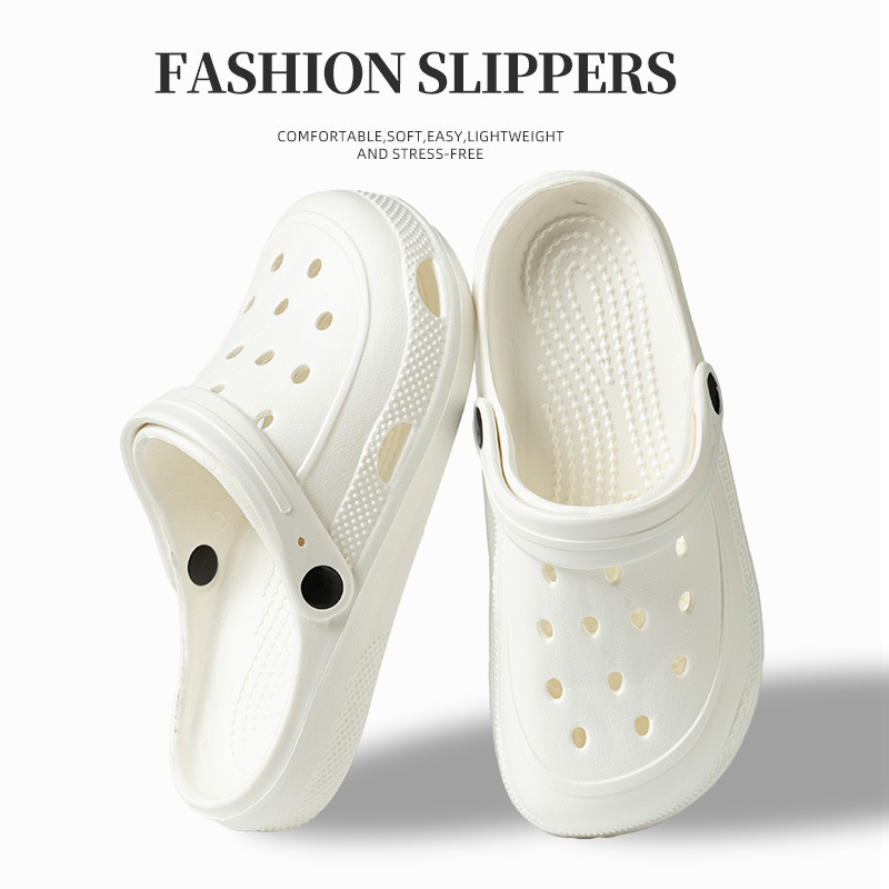 Женские повседневные универсальные тапочки в стиле Crocs, мюли, женские тапочки, ультрамягкие мужские тапочки, подходят для носки на улице, для влюбленных