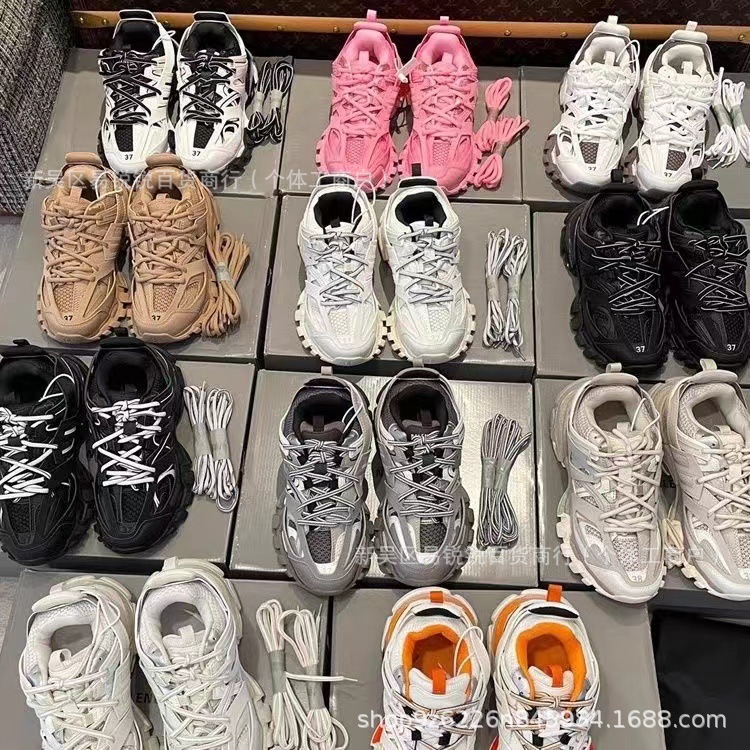 Путаанская 3.0 Семейство плюс три генерации Victor Paris Track Shoes Мужчины и женские туфли Тройная открытая папочка обувь
