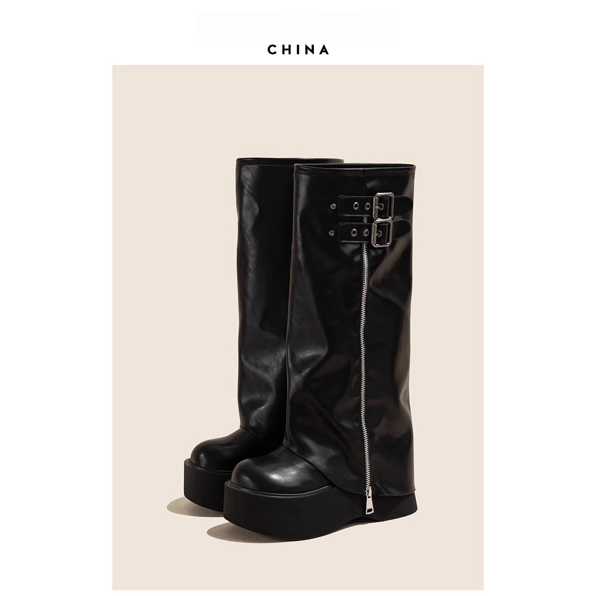 Martens, эксклюзивные дизайнерские штаны на платформе, летние универсальные модные короткие сапоги, увеличивают рост, коллекция весна 2025 года