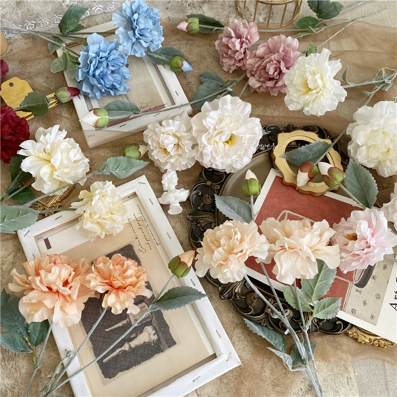 3 симуляция Paeonial Velvet Mall Peony Wedding Hall Silk Flow