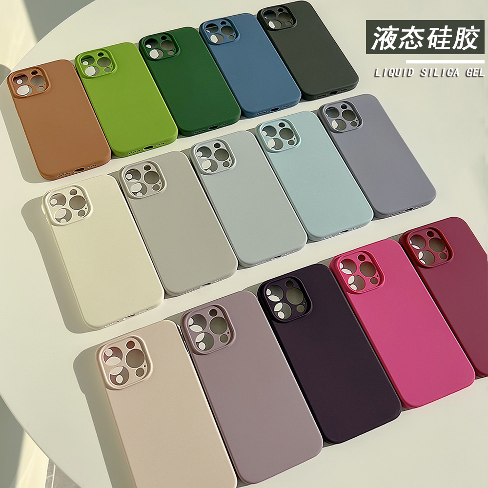 Apple, силиконовый совместимый iPhone17 Pro, однотонный iPhone 16, iPhone16 Pro, чехол для телефона, iphone