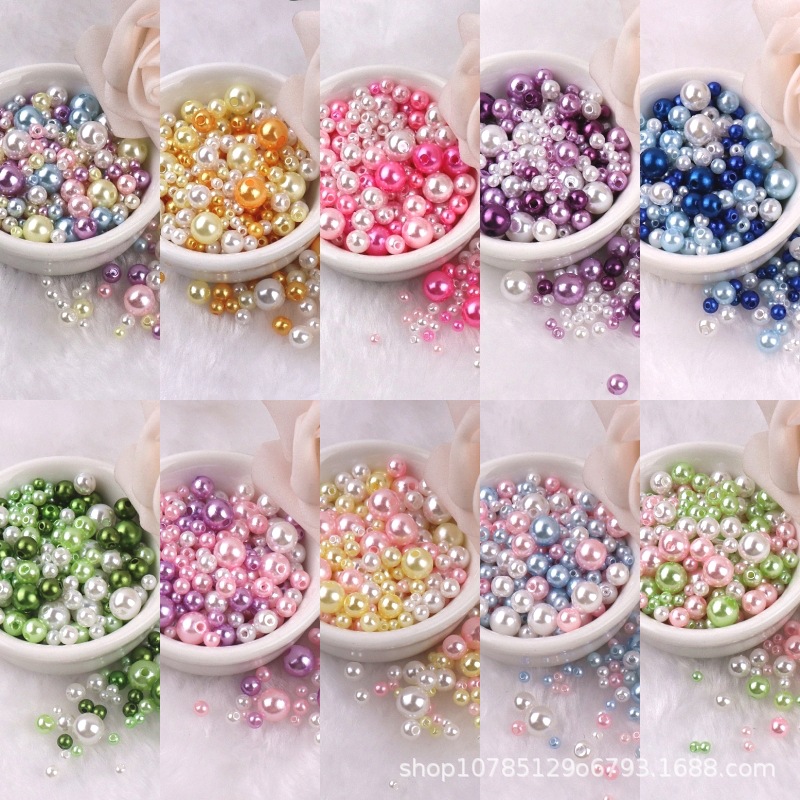 Пластиковые бусины из жемчуга, аксессуары, на возраст 3-8 лет, DIY