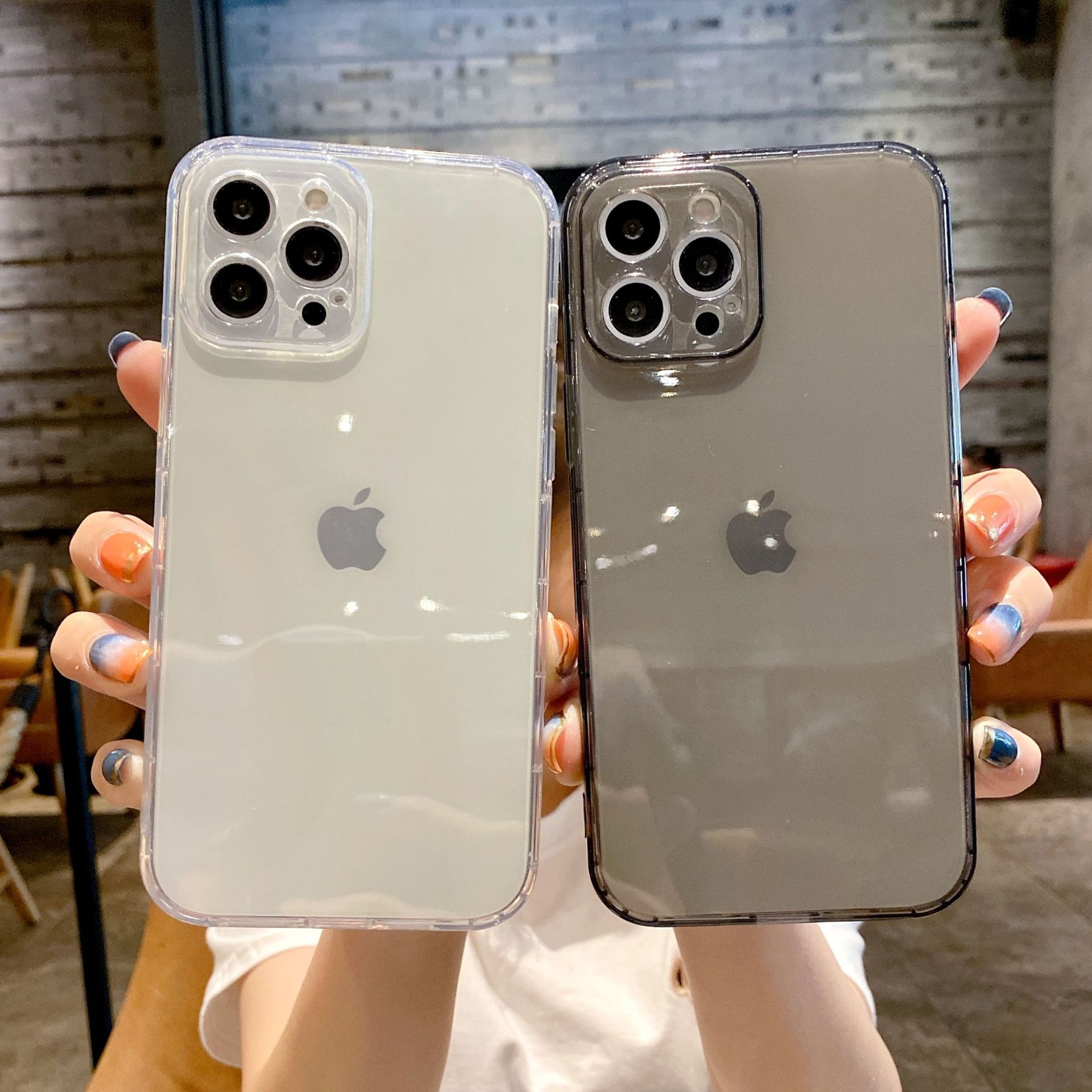 Apple, подушка безопасности, чехол для телефона, iPhone 15, прозрачный совместимый защитный чехол, iphone, простой и элегантный дизайн, 14promax