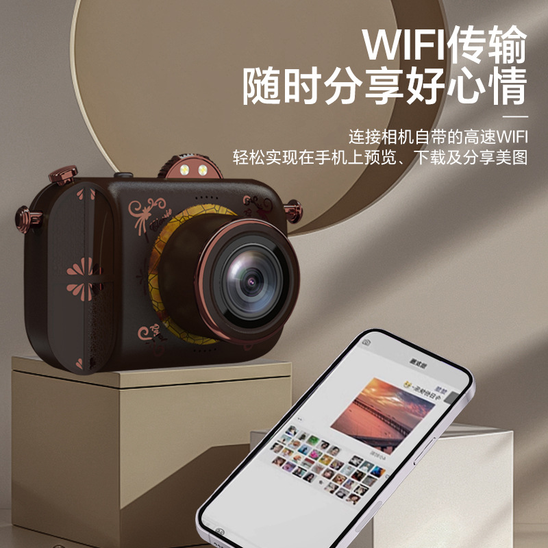 Заводская прямая продажа NVC400 Cool Airlines Retro High -Definition Digital Camera 5K HD -камера Домашняя цифровая камера