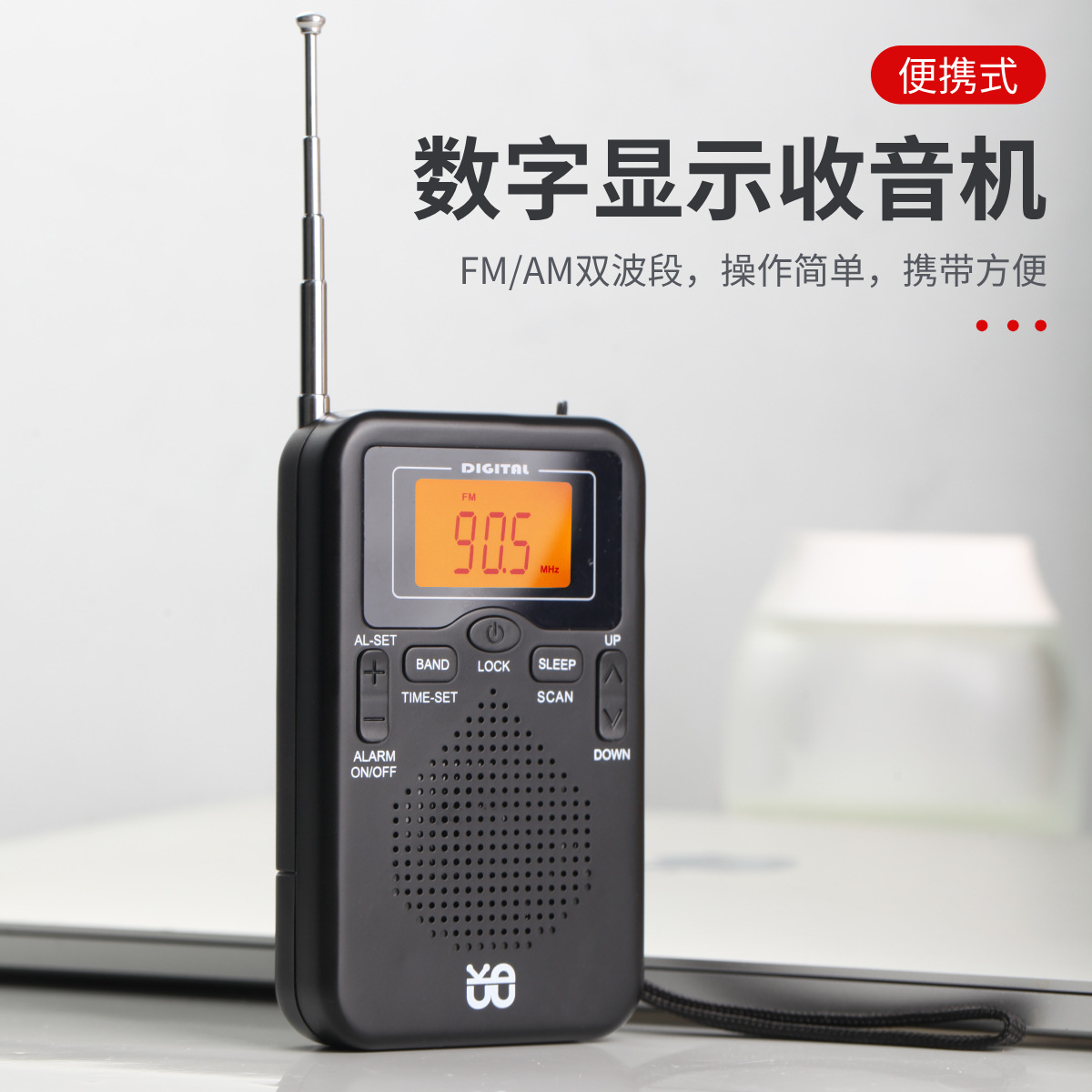 Оптовая продажа производителя W-206 портативный карманный радиоприемник FM/AM с часовым управлением, красивый и щедрый радиоприемник