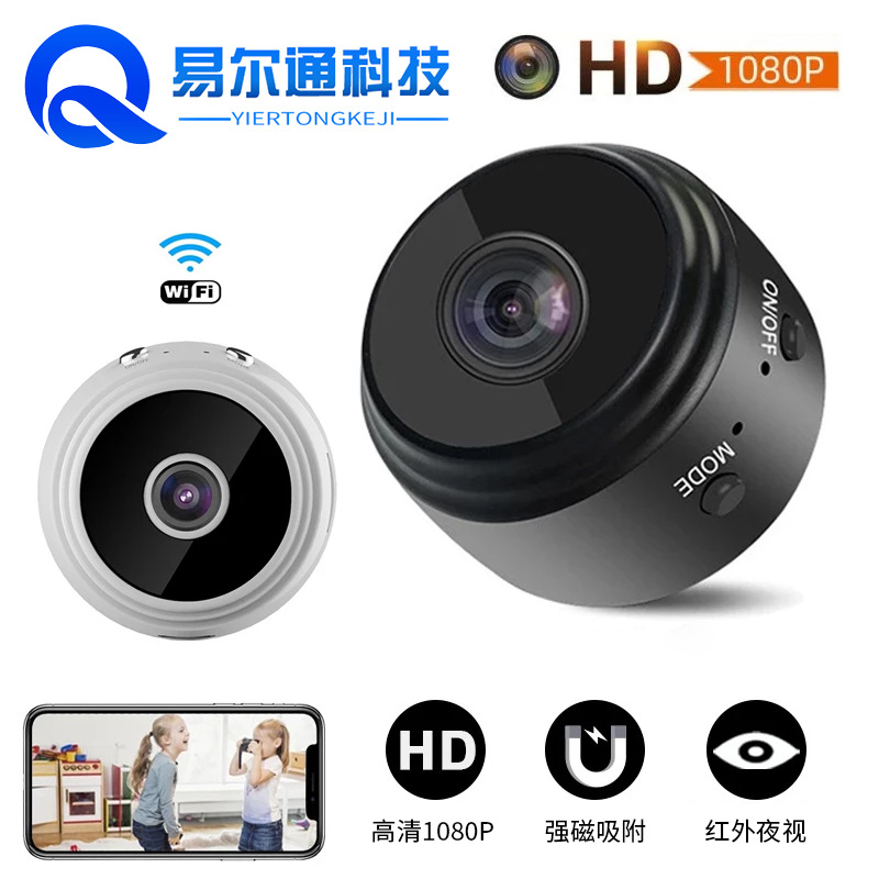 A9 Security Camera 1080 Спортивная камера на открытом воздухе Wireless Wi -Fi Night Vision High Home Home Magnetic Camera