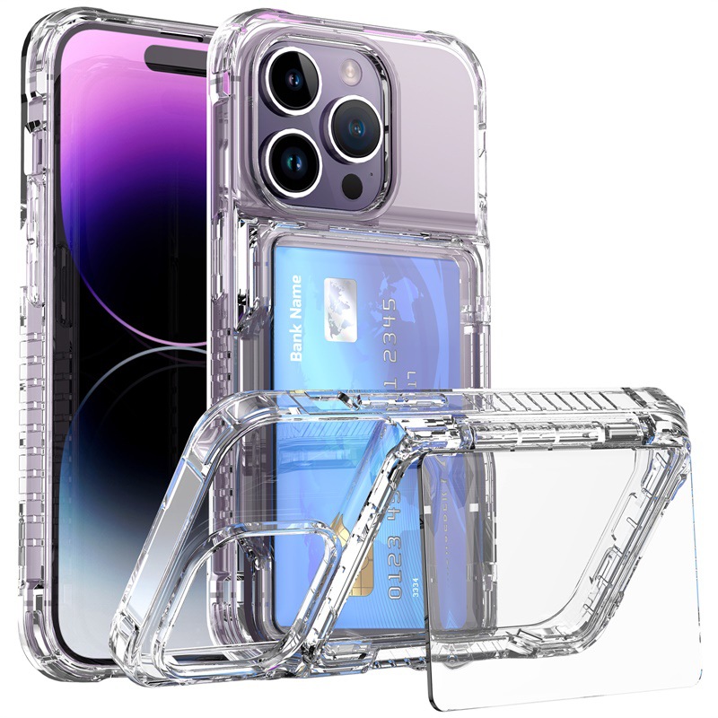 Apple, (Трансграничная торговля), совместимый iPhone 14, прозрачный чехол для телефона, раскладной бумажник, iPhone12 Pro, защитный чехол, iphone, защита при падении