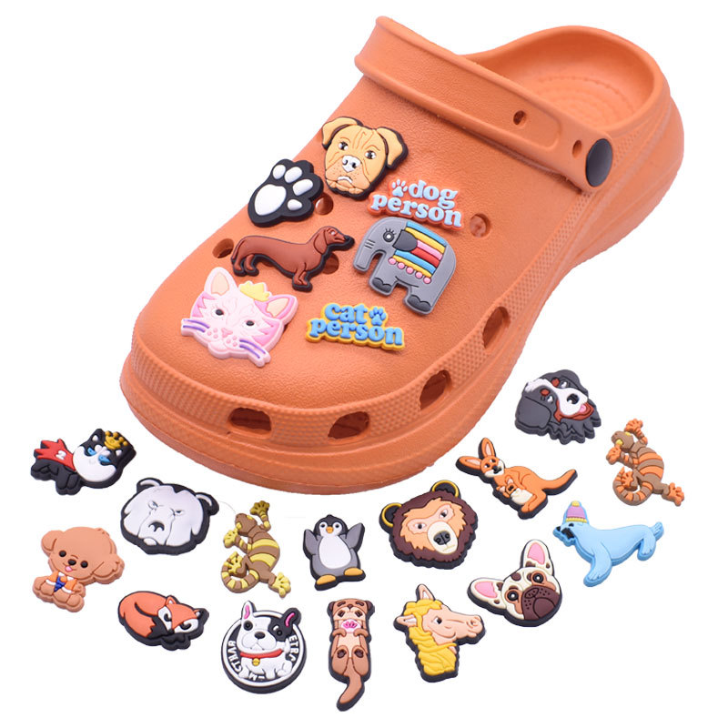 Тапочки в стиле Crocs, комплект, аксессуар из ПВХ, Amazon