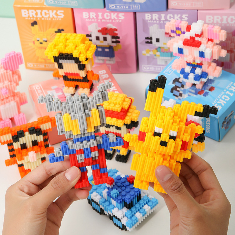 Lego, конструктор, игрушка, мультяшная кукла для школьников и студентов, мелкие частицы, подарок на день рождения