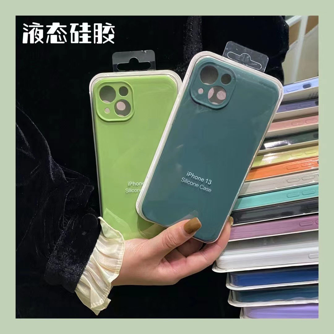 Apple, совместимый объектив, силиконовый однотонный чехол для телефона, защитный чехол, iphone