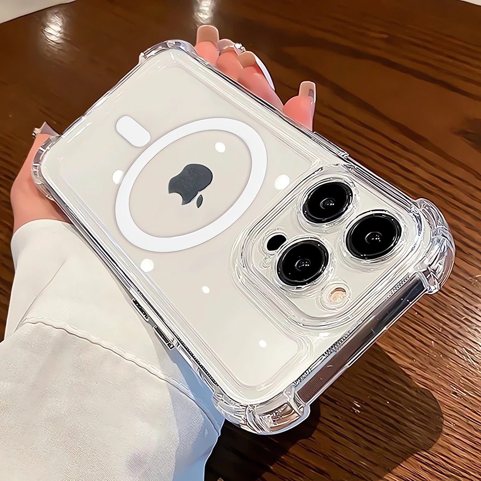 Apple, совместимый чехол для телефона, iPhone 16, силиконовые накладки на углы, iphone, 16promax, защита при падении