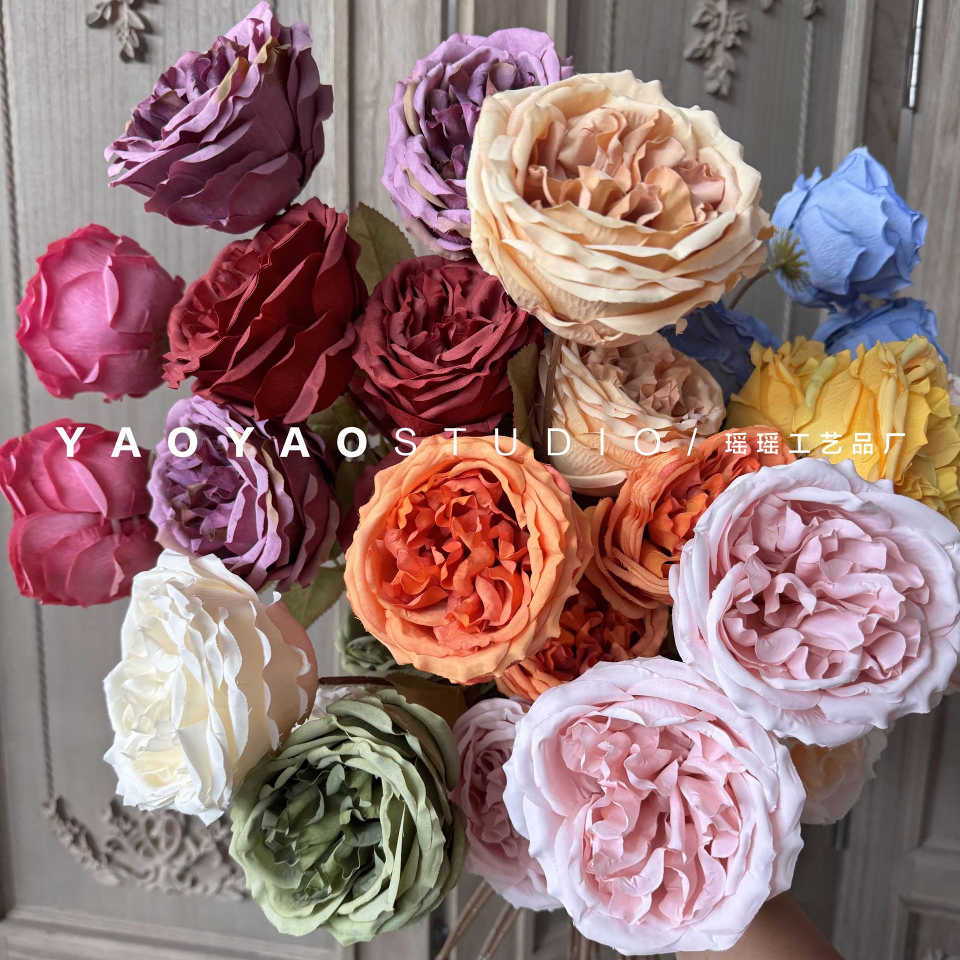 12 Color 3 Osine Rose Home украшения фальшивые цветы Свадебный зал цветов и цветов.