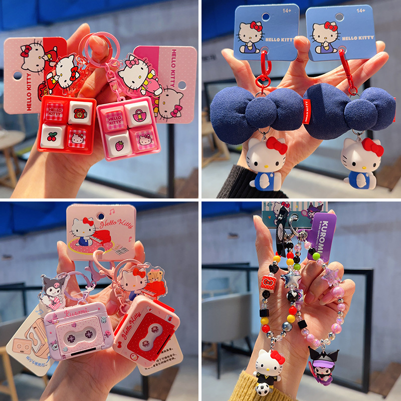 Sanrio, Hello Kitty, hello kitty, оригинальная кукла, милый брелок, плюшевый аксессуар