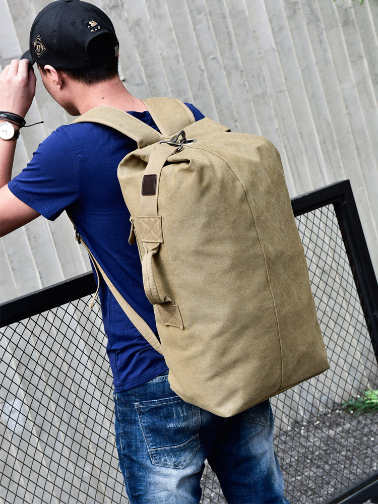 Трендовая мужская вместительная и большая дорожная спортивная сумка для путешествий, тканевый школьный рюкзак