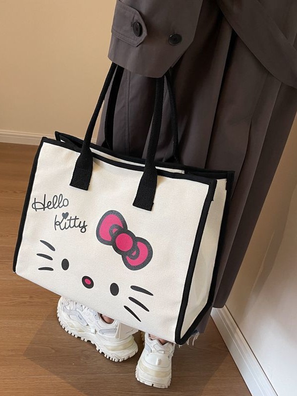 (Трансграничная торговля), sanrio, hello kitty, вместительная и большая сумка на одно плечо
