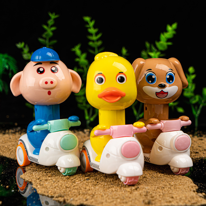 Warrior, B.Duck, игрушка, игрушечная машина для мальчиков, инерционный мультяшный мотоцикл, утка