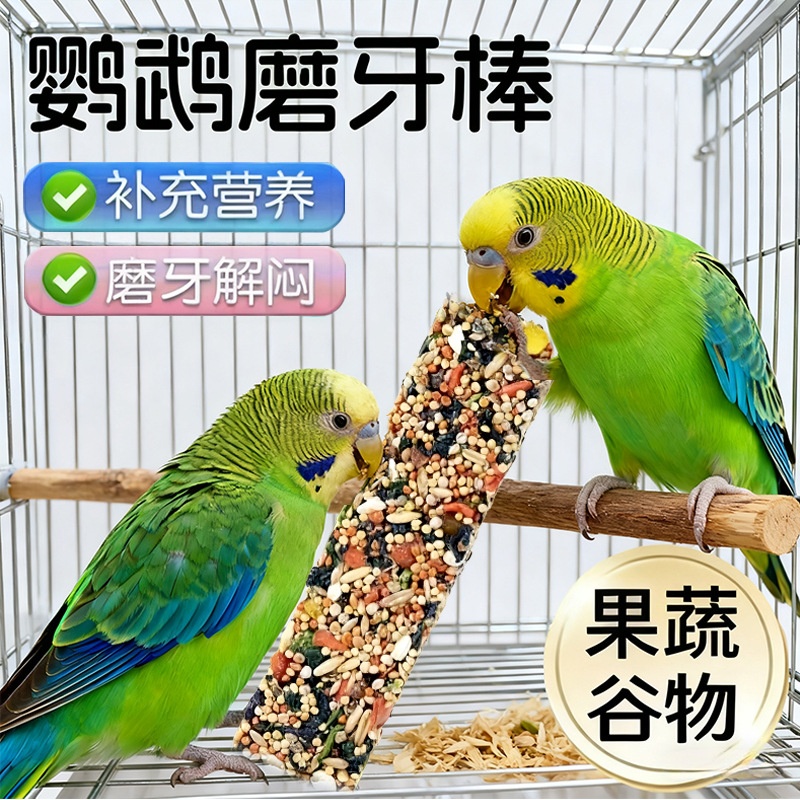 Палочка для коренных зубов попугая, еда, палочка для перетирания рта, пионовый волнистый попугайчик, палочка для коренных зубов птиц, цельнозерновая палочка для коренных зубов