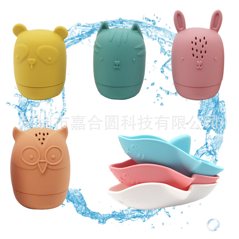 Силиконовая игрушка для ванны для игр в воде, акула для рыбалки, яхта