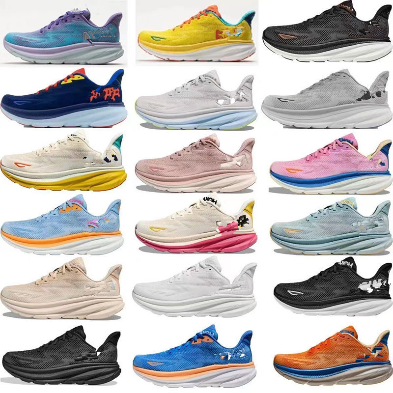 Прямые трансграничные продажи беговых кроссовок HOKA Clifton 9-го поколения, одинакового стиля для мужчин и женщин, дышащие амортизирующие кроссовки Clifton 9-го поколения.