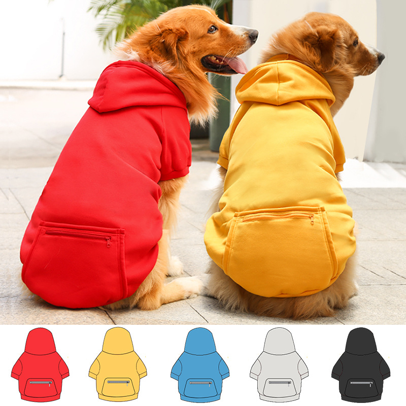 Big Dog и Cat Pet Zipper Pocket Sweater Tid